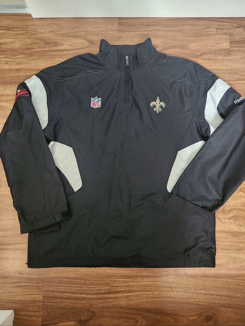New Orleans Saints  Reebok Sports  Zip Windbreaker Jacket Sz XL